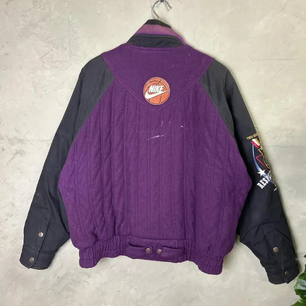 Nike Air Jordan 1992 Vintage Flight Force Medium Basketball Varsity Jacket - Picture 5 of 6